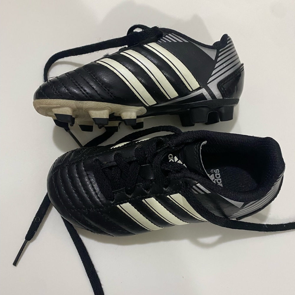 Adidas Black and White Sneakers with Classic Stripes